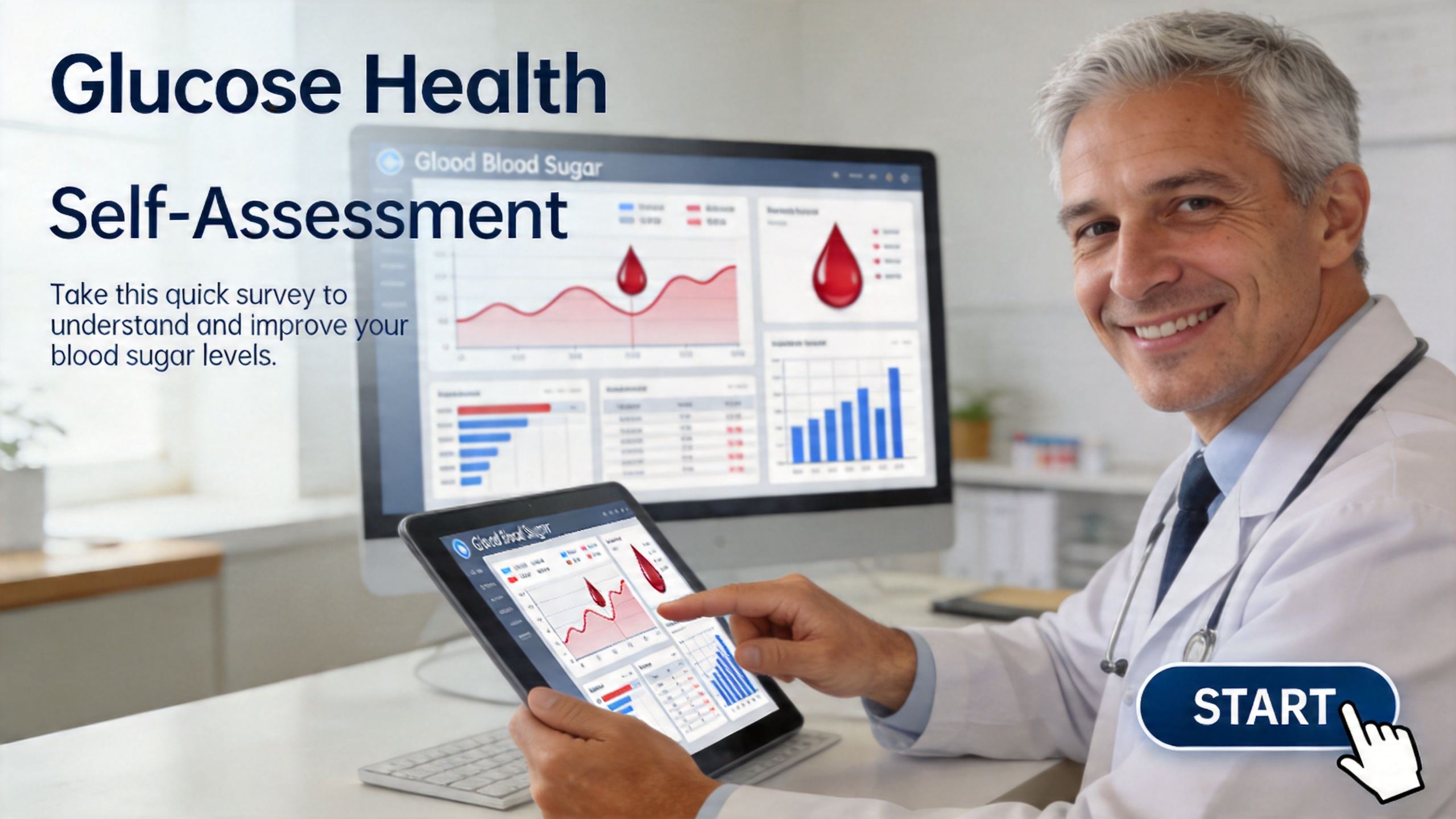 グルコースヘルススコアカード：空腹時血糖値を測定・管理